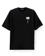 Black Palm Print Tshirt