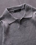 Solid Ribbed Knit Sweater