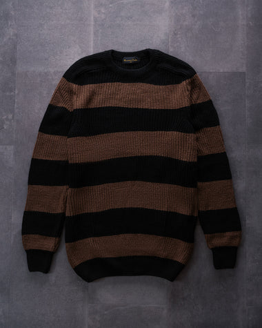 Round Neck Striped Pullover