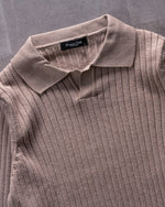 Solid Ribbed Knit Sweater