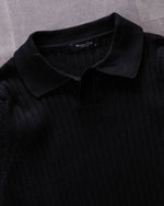 Solid Ribbed Knit Sweater